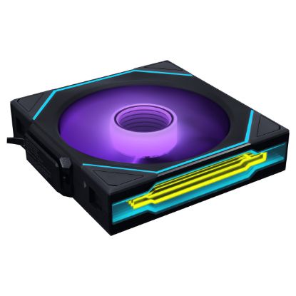 Imagem de Ventoinha 120mm Lian Li UNI SL120 Infinity Wireless RGB PWM Preta