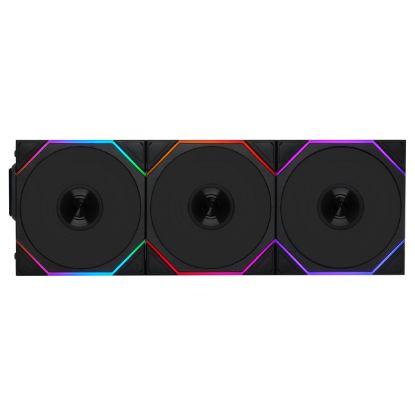 Imagem de Ventoinha 120mm Lian Li UNI TL120 Wireless RGB Reverse PWM Preta (Pack3)