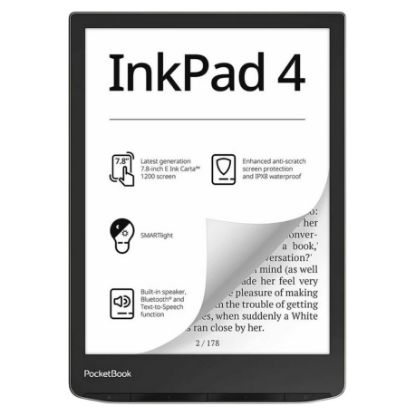 Imagem de E-Book Reader PocketBook Inkpad 4 7.8" 32GB Wi-Fi Prateado