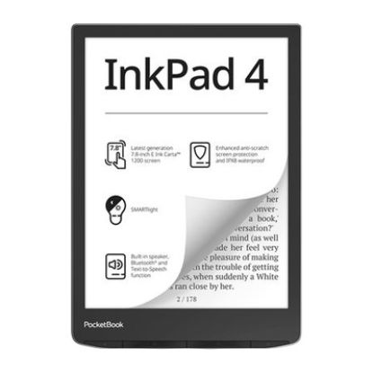 Imagem de E-Book Reader PocketBook Inkpad 4 7.8" 16GB Wi-Fi Preto