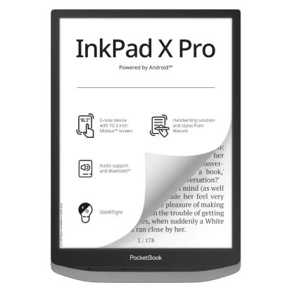 Imagem de E-Book Reader PocketBook Inkpad X Pro 10.3" 32GB Wi-Fi Cinza