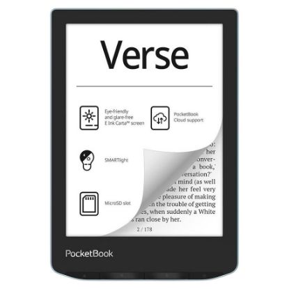 Imagem de E-Book Reader PocketBook Verse 6" 8GB Wi-Fi Azul Claro