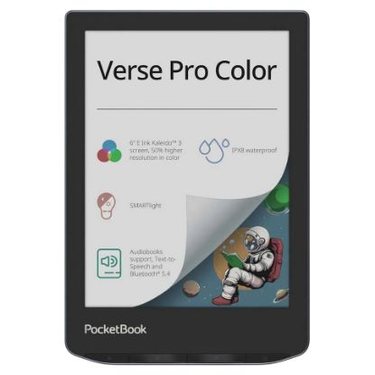Imagem de E-Book Reader PocketBook Verse Pro 6" 16GB Wi-Fi Mar Tempestade