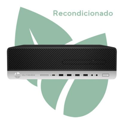 Imagem de Computador Recondicionado HP EliteDesk 800 G3 i5 8GB SSD 240GB HD Graphics 630 W10 Pro Preto