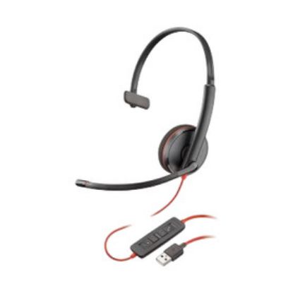 Imagem de Headset Call Center Poly Blackwire 3210 Monaural USB Preto Bulk