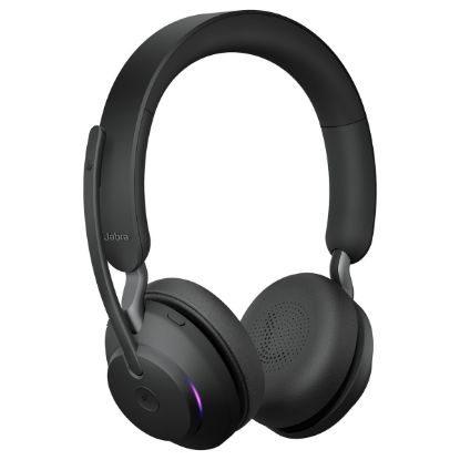 Imagem de Headset Call Center Jabra Evolve2 65 MS Stereo Type-C/Bluetooth c/ Base Carregamento Preto