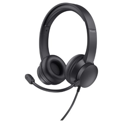 Imagem de Headset Call Center Trust Ayda Jack 3.5mm Preto