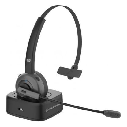 Imagem de Headset Call Center Conceptronic Polonia c/ Base de Carregamento Bluetooth Preto