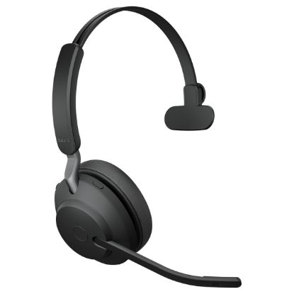 Imagem de Headset Call Center Jabra Evolve2 65 UC Mono c/ Base Carregamento Preto
