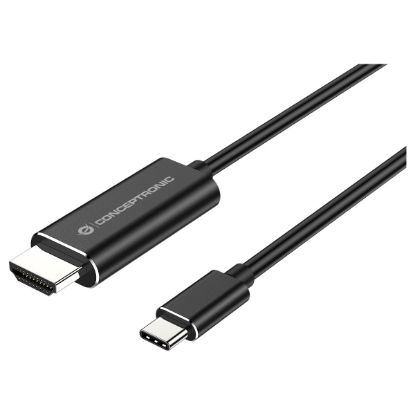 Imagem de Cabo Type-C p/ HDMI 4K 30Hz M/M Conceptronic ABBY04B Preto - 2Mtr