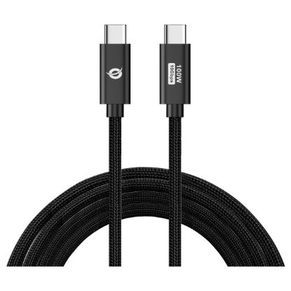 Imagem de Cabo USB3.2 Type-C 100W 10Gbps Conceptronic Preto - 1.2Mtr