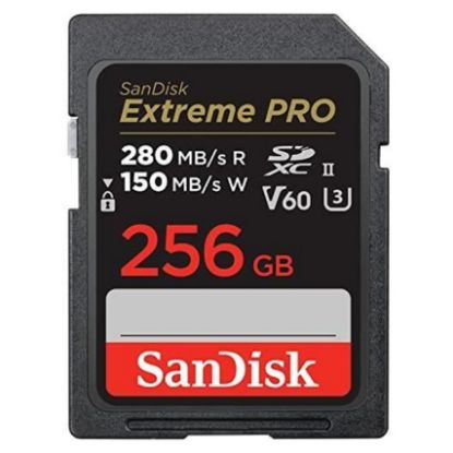 Imagem de Secure Digital SanDisk Extreme Pro UHS-II 256GB Class10 (U3) 6K V60 150/280MB/s