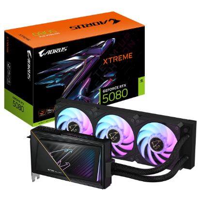 Imagem de Placa Gráfica Gigabyte GeForce RTX 5080 AORUS XTREME WATERFORCE 16GB DLSS4 c/ Cooler