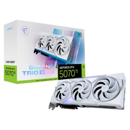 Imagem de Placa Gráfica MSI GeForce RTX 5070 Ti GAMING TRIO OC WHITE 16G DLSS4