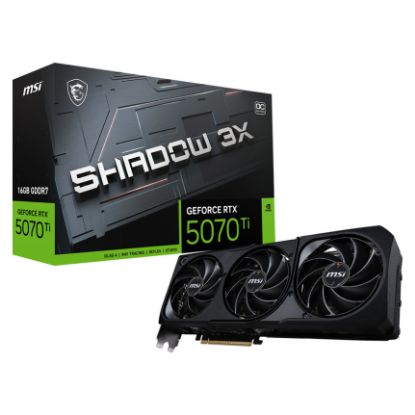 Imagem de Placa Gráfica MSI GeForce RTX 5070 Ti SHADOW 3X OC 16G DLSS4