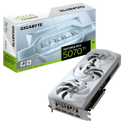 Imagem de Placa Gráfica Gigabyte GeForce RTX 5070 Ti EAGLE OC ICE 16GB DLSS4