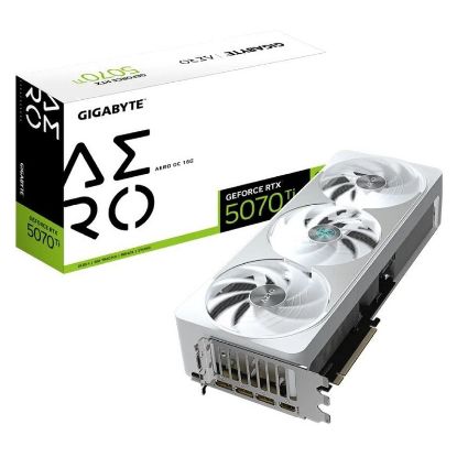 Imagem de Placa Gráfica Gigabyte GeForce RTX 5070 Ti AERO OC 16GB DLSS4