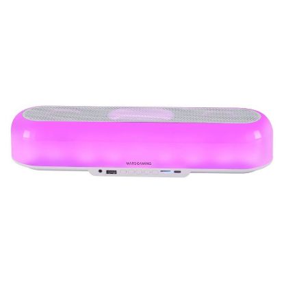 Imagem de Coluna Portátil Bluetooth Mars Gaming MSB-ORB RGB Branca