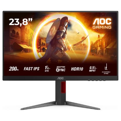 Imagem de Monitor AOC Gaming 23.8" 24G4HA IPS FHD 16:9 200Hz HDR 10 (1ms)