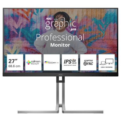 Imagem de Monitor AOC 27" Q27U3CV IPS QHD 16:9 75Hz Adaptive-Sync HDR 400 (4ms)