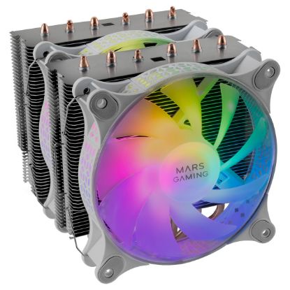 Imagem de Cooler CPU Mars Gaming MCPUXT ARGB Branco