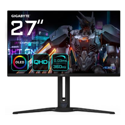 Imagem de Monitor Gigabyte 27" AORUS FO27Q3 OLED QHD 16:9 360Hz FreeSync Premium Pro HDR400 (0.03ms)