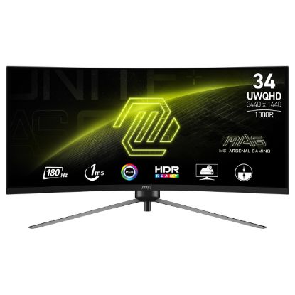 Imagem de Monitor MSI 34" MAG 345CQR VA UWQHD 21:9 Curvo 180Hz FreeSync Premium HDR (1ms)