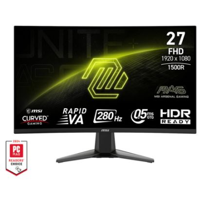 Imagem de Monitor MSI 27" MAG 276CXF LED Rapid VA FHD 16:9 Curvo 280Hz Adaptive-Sync (0.5ms) Preto