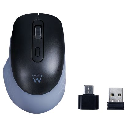 Imagem de Rato Ewent EW3243 Ótico Wireless Preto c/ Adaptador Type-C