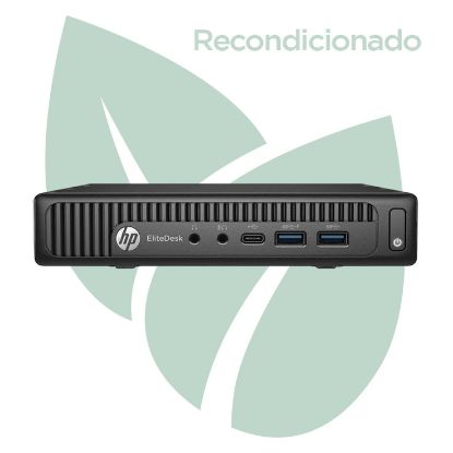 Imagem de Computador Recondicionado HP EliteDesk 800 G2 MiniPC i5 8GB SSD 240GB HD Graphics 330 W10 Pro Preto