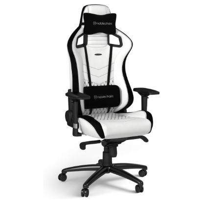 Imagem de Cadeira Gaming noblechairs EPIC PU Leather Branca/Preta