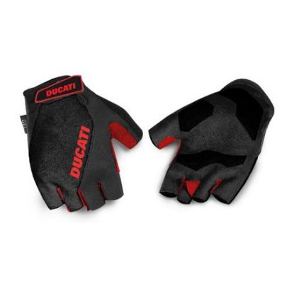 Imagem de Luvas Ducati Bike Gloves Gel Preta/Vermelha