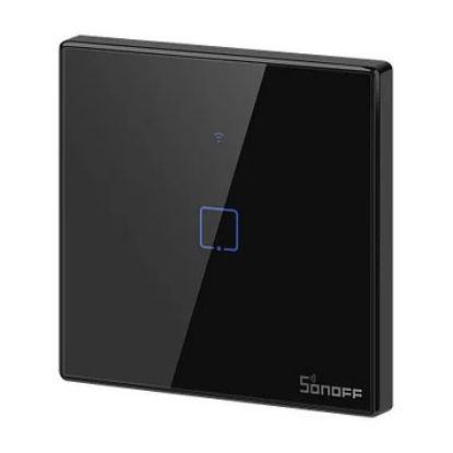 Imagem de Interruptor de Parede Táctil Sonoff T3EU1C-TX Smart Singular Preto