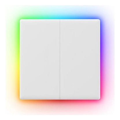 Imagem de Interruptor de Parede Táctil Sonoff T5-2C-86 RGB Smart Duplo Branco