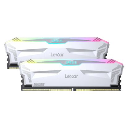 Imagem de Dimm DDR5 Pack 2x 16GB (32GB) Lexar CL32 6400Mhz Ares Gaming RGB Branca