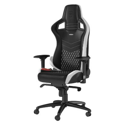 Imagem de Cadeira Gaming noblechairs EPIC Real Leather Preta/Branca