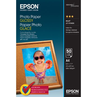 Imagem de Papel Fotográfico Epson Glossy (50 Folhas - A4)