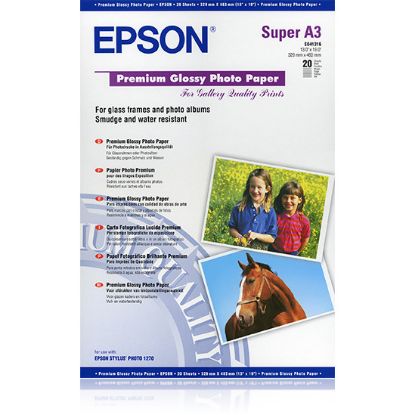 Imagem de Papel Fotográfico Epson Brilhante Premium (20 Folhas - A3+)