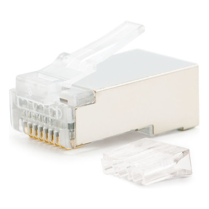 Imagem de Ficha de Rede RJ45 NanoCable Cat.6 FTP (Pack10)