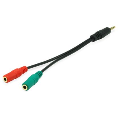 Imagem de Cabo Adaptador Audio 3.5mm p/ Dual 3.5mm Equip M/F - 15cm