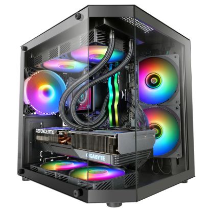 Imagem de Caixa Mars Gaming MC3TLITE Preta (Micro-ATX) (Vidro Temperado)
