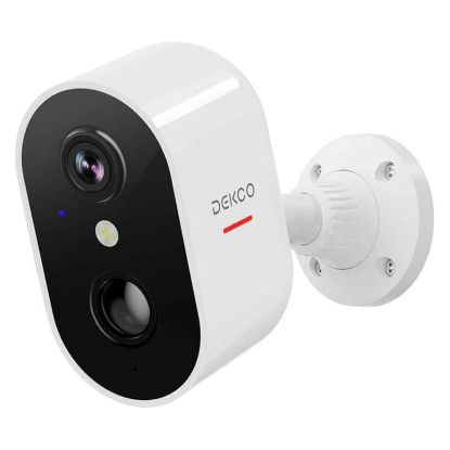 Imagem de Câmara de Vigilância Exterior Dekco DC6L FHD WiFi Branco