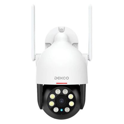 Imagem de Câmara de Vigilância Exterior Dekco DC5L 2K WiFi Branco