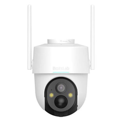 Imagem de Câmara de Vigilância Exterior Botslab W313 360º 2K WiFi Branco c/ Painel Solar