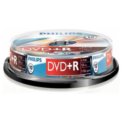 Imagem de DVD+R 16x Philips 4.7Gb Pack10