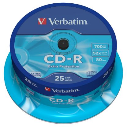 Imagem de CD-R 52x Verbatim Extra Protection 700Mb Pack25