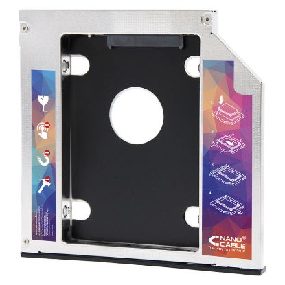 Imagem de Adaptador de Drive p/ Portátil 9.5mm SATA NanoCable p/ HDD 2,5" SATA