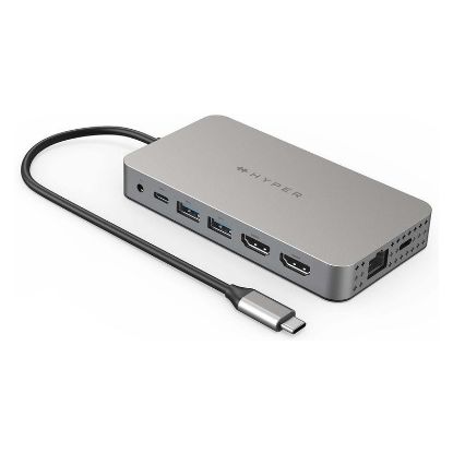 Imagem de Docking Station Targus Type-C Multiport HyperDrive 10-em-1 Cinza p/ M1/M2 MacBooks