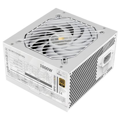 Imagem de Fonte Mars Gaming MPB1000SIW 80Plus Gold Branca