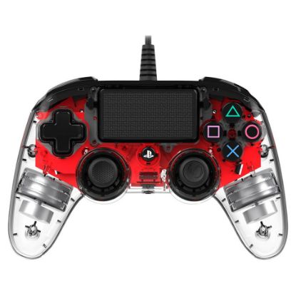 Imagem de GamePad Nacon Compact Controller Vermelho Transparente (PS4)
